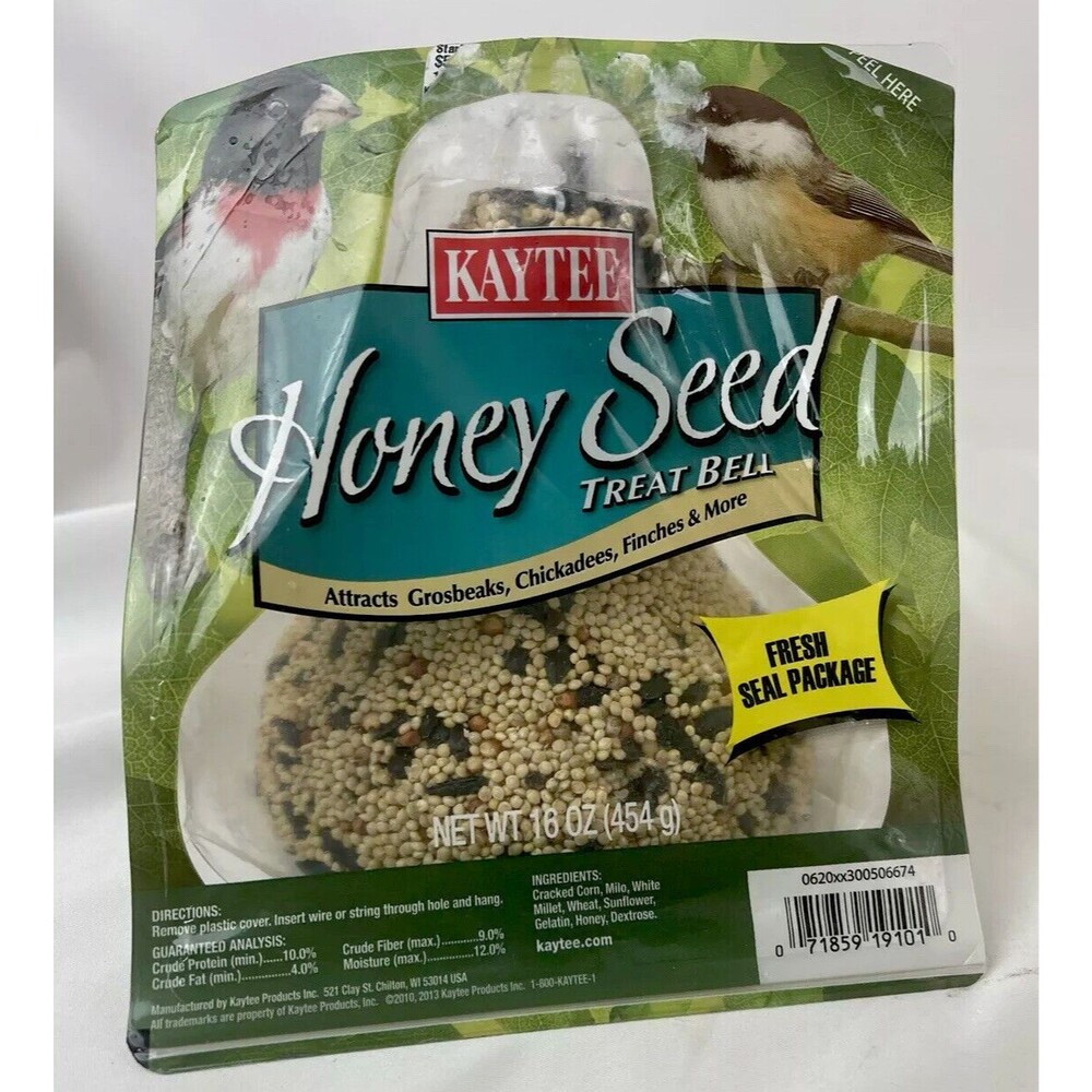 Kaytee HONEY Wild Bird Seeds TREAT BELL 1 lb. Assorted Species Millet Hang